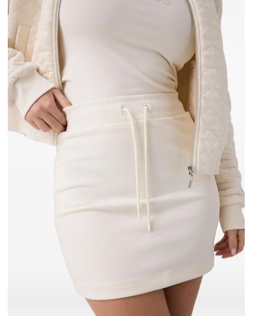 Guess White Drawstring Mini Skirt