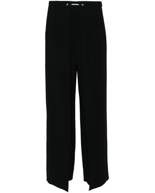 Emporio Armani Black Pants With Piercing