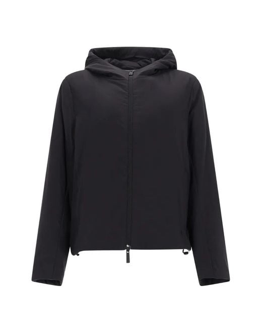 Laminar Black Hooded Zip-Up Jacket