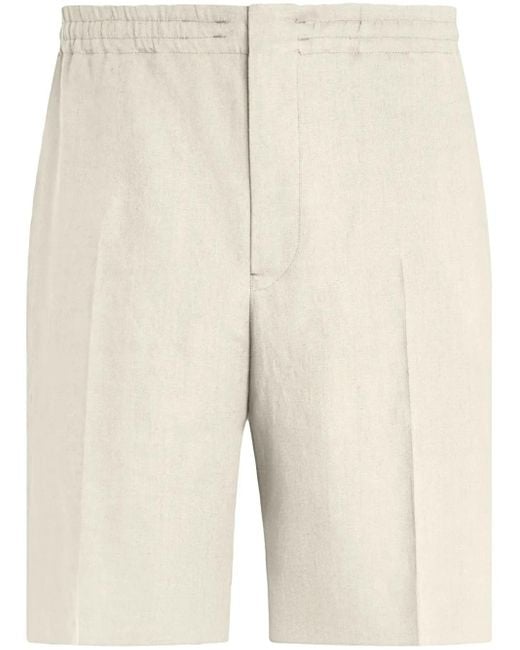 Zegna Natural Oasi Lino Shorts for men