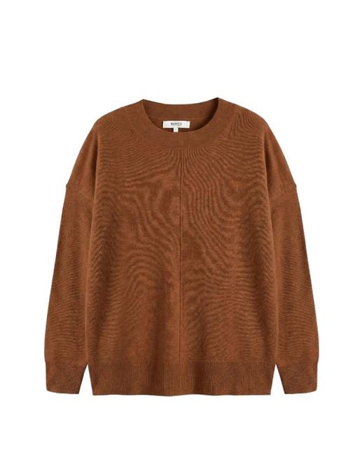 Chinti & Parker Brown Seam-Detail Slouchy Sweater