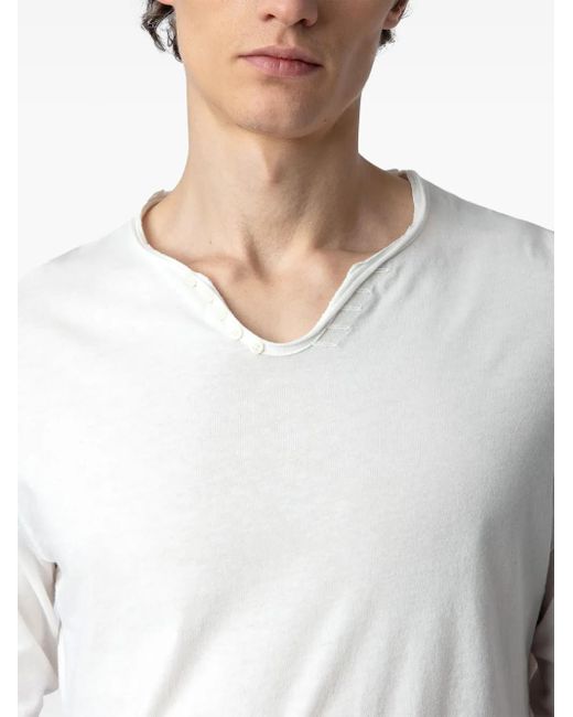 Zadig & Voltaire White Monastir T-Shirt for men