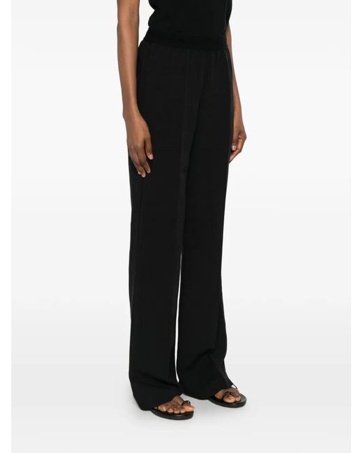 ERMANNO FIRENZE Black Elasticated Trousers