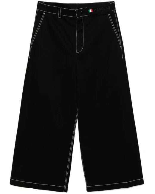 Palm Angels x Moncler Black X Palm Angels Wide-Leg Trousers for men