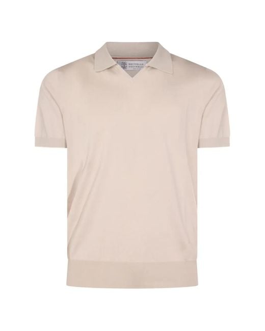 Brunello Cucinelli Pink Short-Sleeves T-Shirt for men