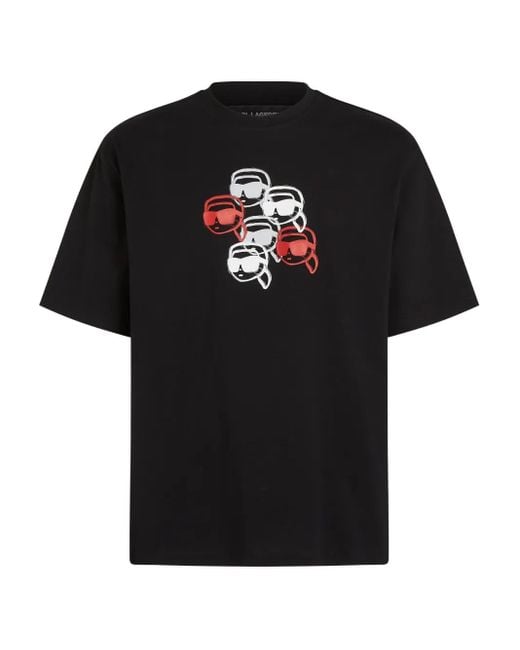 Karl Lagerfeld T-Shirt mit grafischem Print in Black für Herren