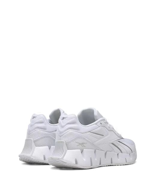 Reebok White Zig Dynamica 4 Sneakers