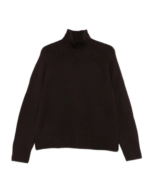 MICHAEL Michael Kors Black High-Neck Wool Sweater