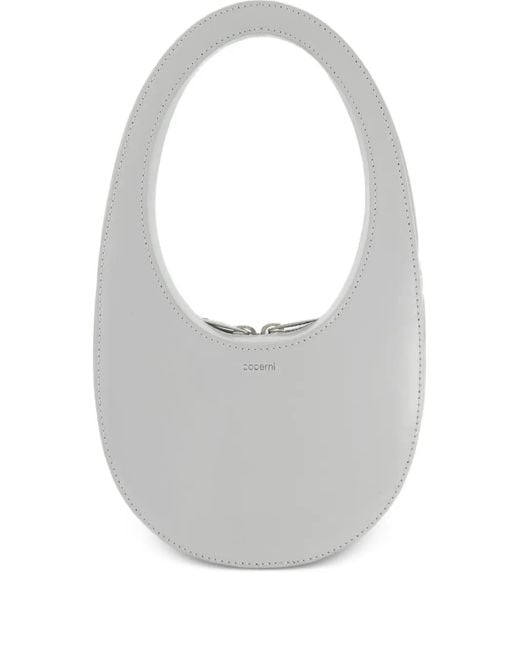 Coperni Gray Swipe Oval Mini Bag