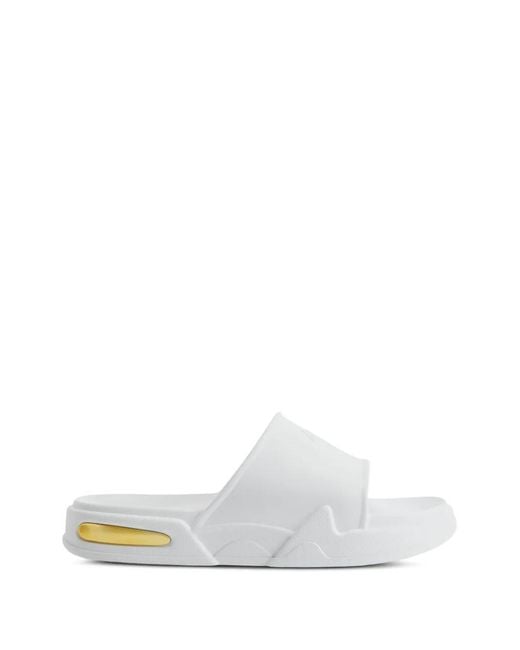 Giuseppe Zanotti White Logo Detail Slide for men