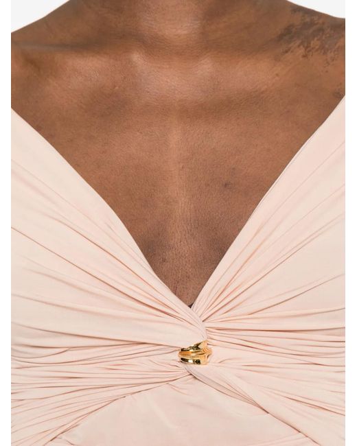 Elisabetta Franchi Pink T-Shirt À Col V