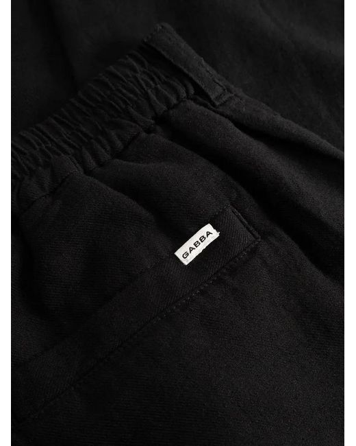 Gabba Black Pantalon Napoli 19 À Plis for men