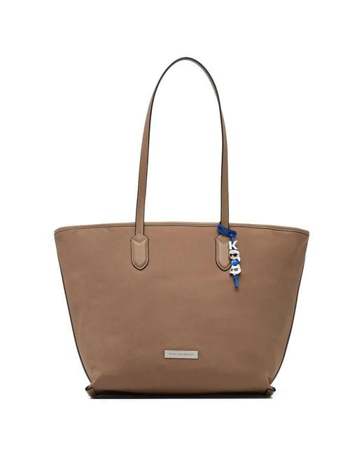 Karl Lagerfeld Brown Charm Tote Bag