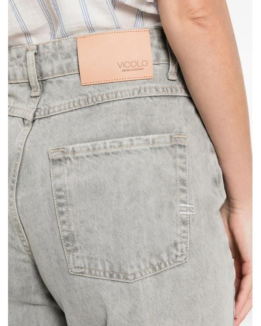 ViCOLO Denim Broek in het Gray
