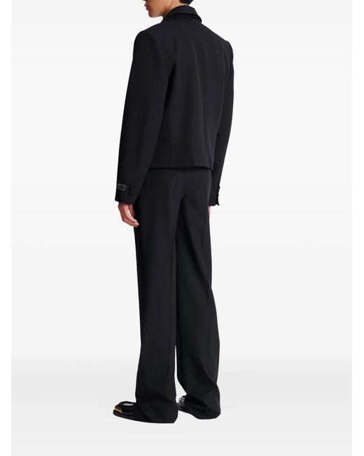 Balmain Black Grain De Poudre Wool Blazer for men
