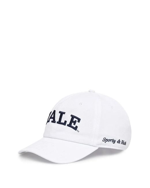 Sporty & Rich White Yale Classic Embroidered Cap