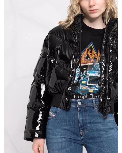 DIESEL Black W-Crema Padded Jacket