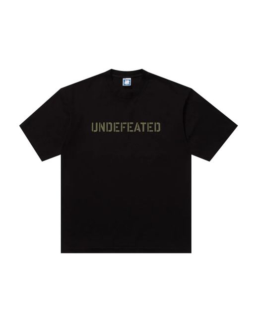 Undefeated Black Stencil T-Shirt for men