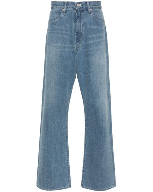 Auralee Selvedge Jeans mit lockerem Schnitt in Blue für Herren