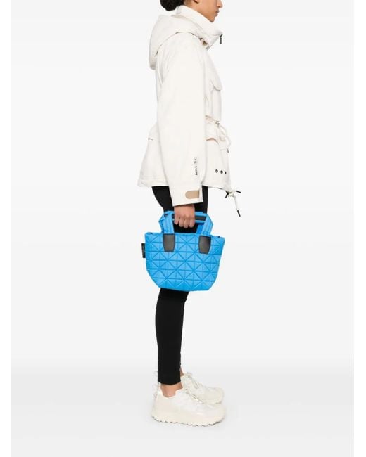 VEE COLLECTIVE Blue Mini Vee Tote Bag