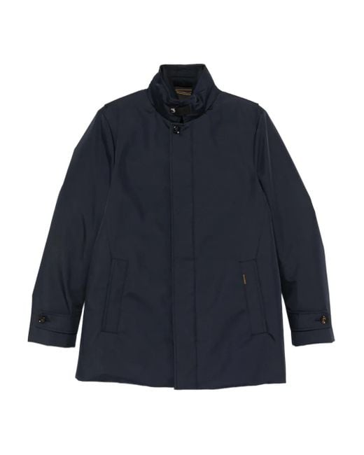 Moorer Geknöpfte Jacke mit Stehkragen in Blue für Herren