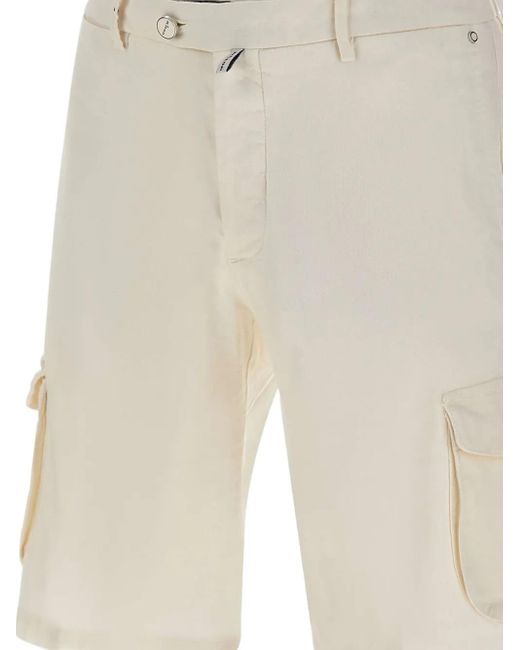 Kiton Cargo Shorts in het Natural voor heren