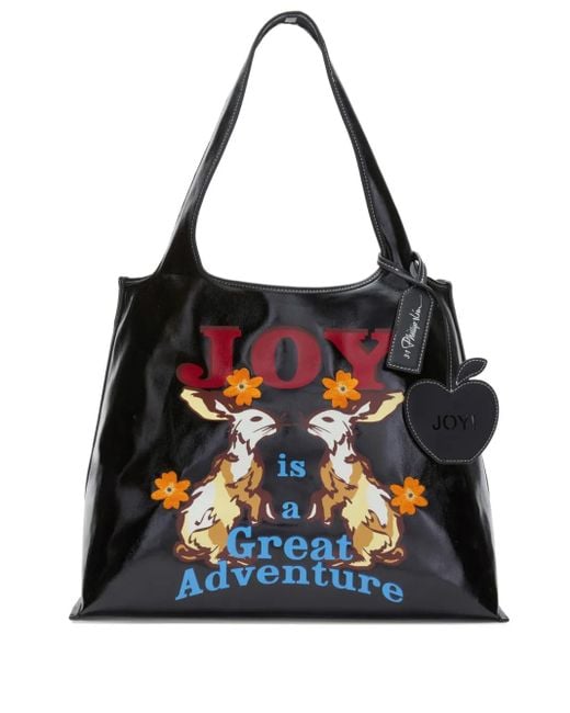 3.1 Phillip Lim Joy Is A Great Adventure Shopper in het Black