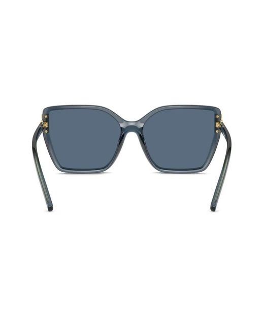 Tory Burch Blue Eleanor Oversize-Frame Sunglasses