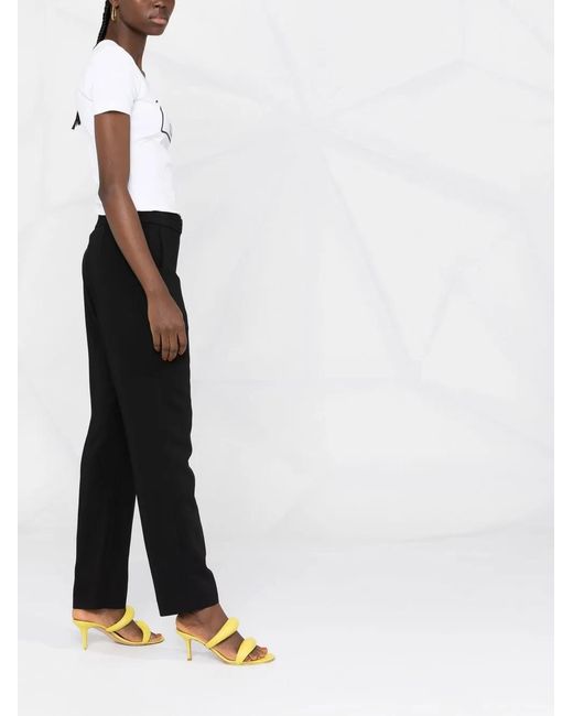 Moschino Black Heart Button Detail Trousers