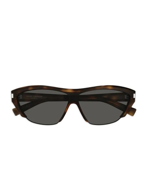 Saint Laurent Black Logo-Print Sunglasses