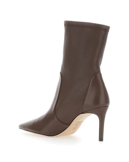Stuart Weitzman Brown Bottines Stuart Power À Bout Pointu