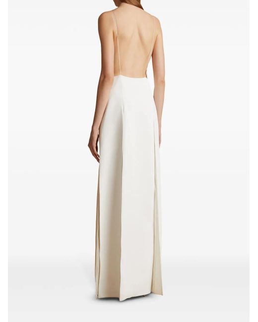 Khaite White Nonya Slip Maxi Dress - Women's - Acetate/viscose
