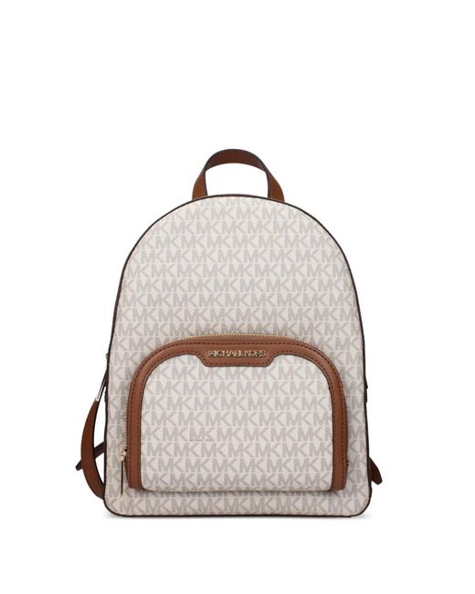 Michael Kors White Medium Jaycee Backpack