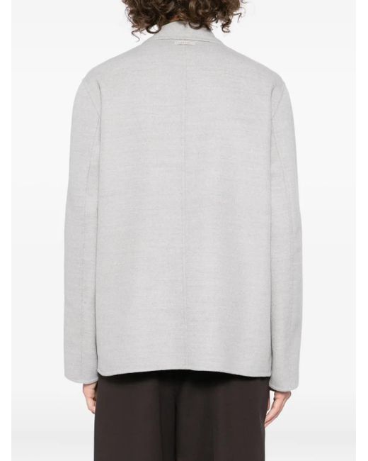 Lardini White Wool Jacket for men