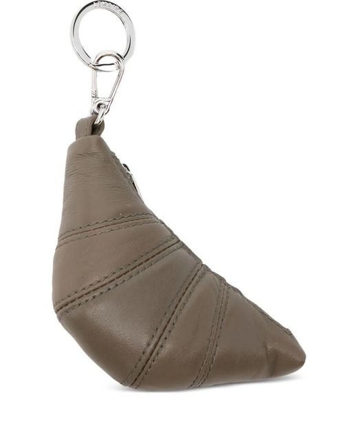 Lemaire Brown Mini Croissant Keyring