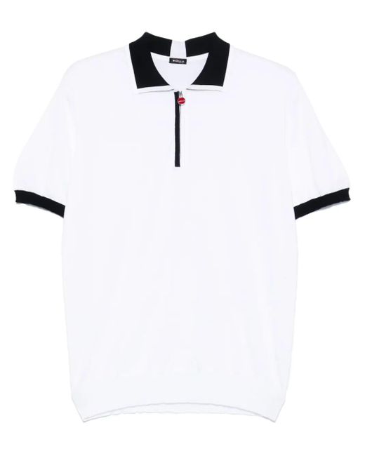 メンズ Kiton ニット ポロシャツ White
