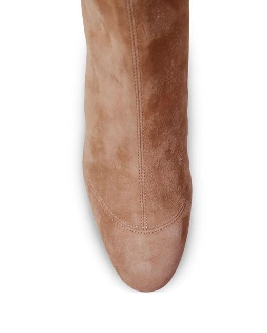 Francesco Russo Brown Panelled Ankle Boots