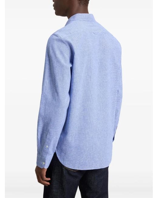 Woolrich Button-Down Overhemd in het Blue voor heren