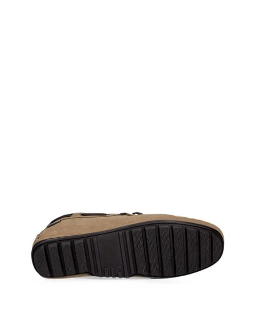 Barbour Brown Courage Driving Leather Boat Shoes for men