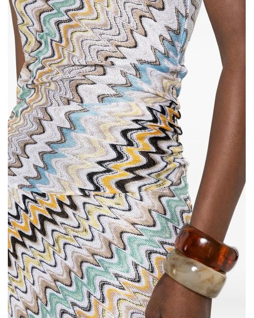 Missoni White Sleeveless Maxi Dress