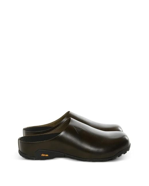 Roa Green Fedaia Slip-On Leather Mules for men