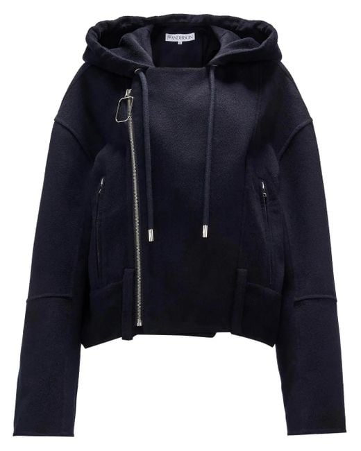 J.W. Anderson Blue Klassische Kapuzenjacke