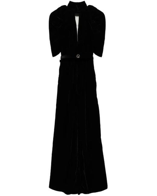 Saiid Kobeisy Black Velvet Jumpsuit