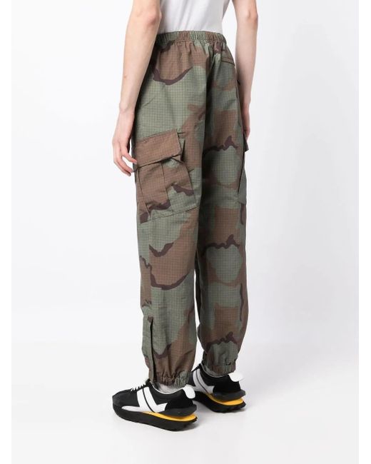 Undercover Gray Camouflage-Print Jogger Pants for men
