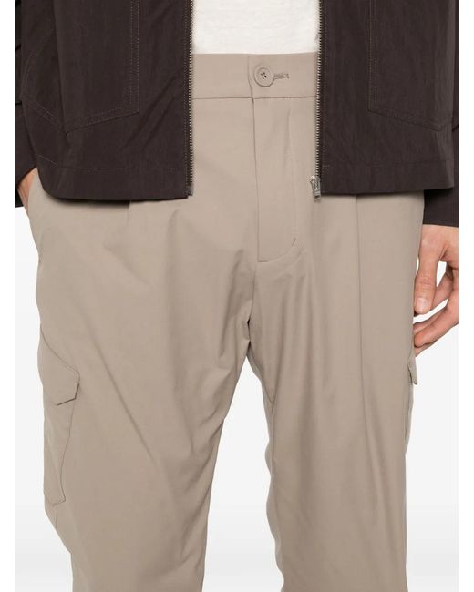 Herno White Cargo-Pocket Trousers for men
