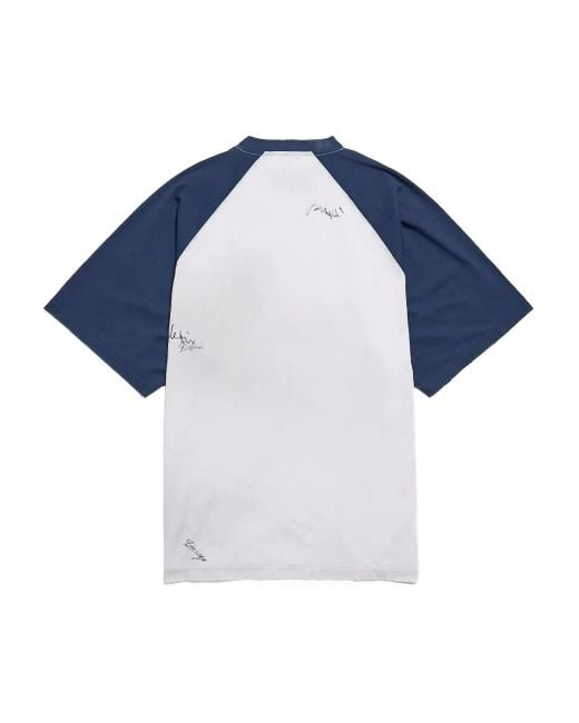Balenciaga Blue Banana Raglan-Sleeve T-Shirt for men