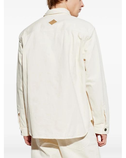 Haikure White Arno Patch Pocket Shirt for men