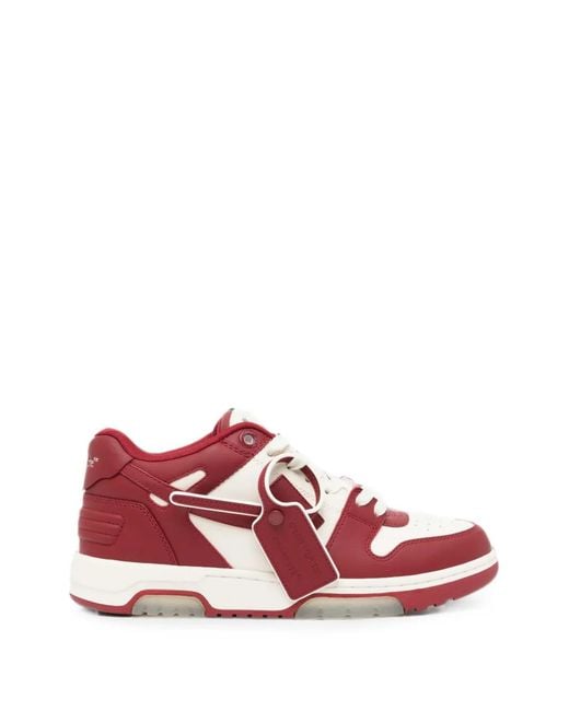 Off-White c/o Virgil Abloh Red Out Of Office Sneakers for men