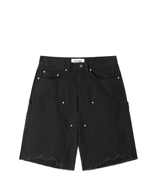TONYWACK Black Short À Bords Francs for men