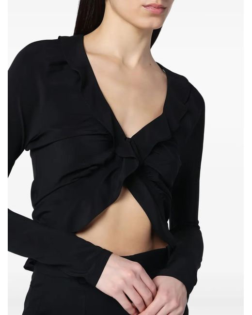 Saint Laurent Black Silk Blouse